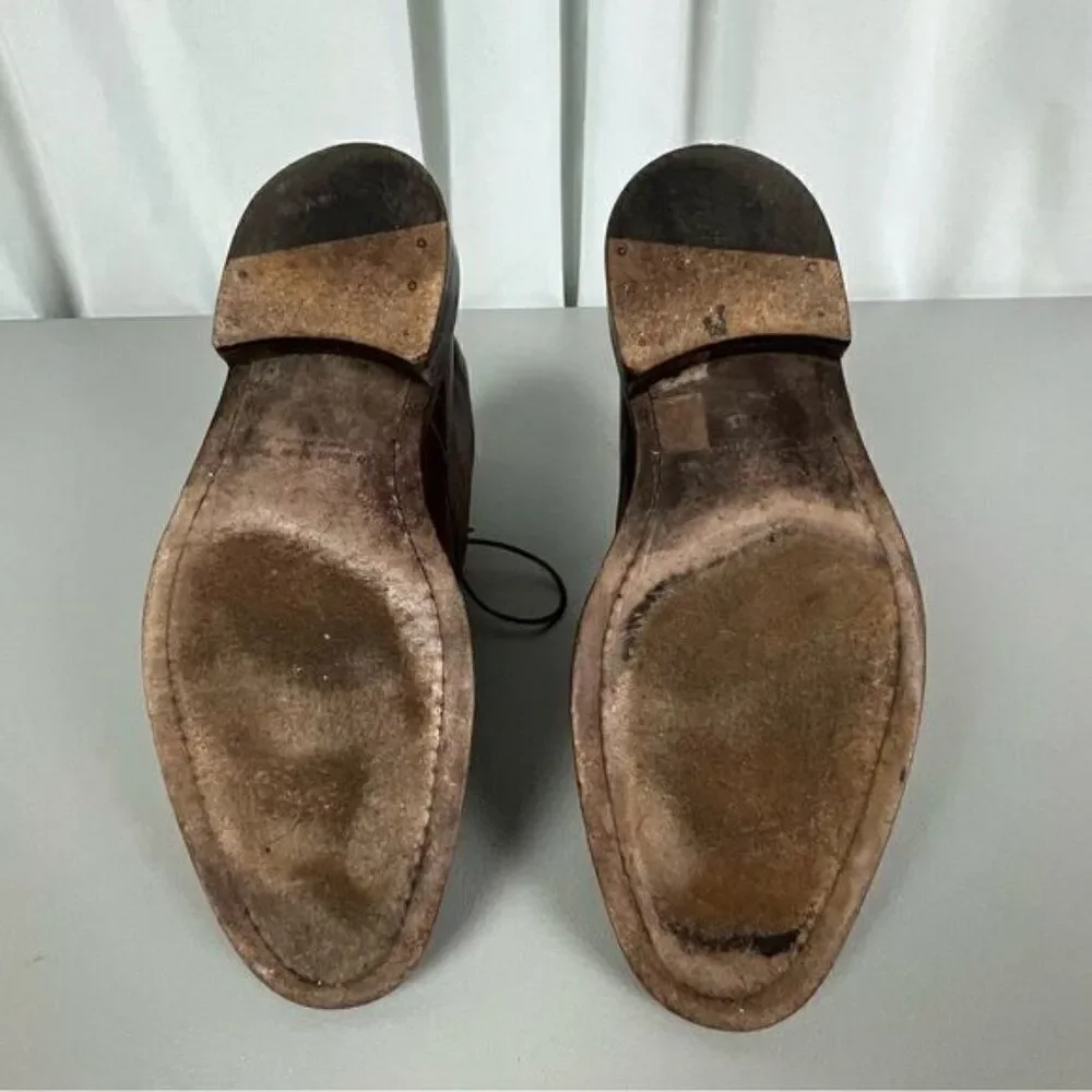 TO BOOT NEW YORK ADAM DERRICK MENS HIGH ANKLE SHOES BROWN SIZE 8 1/2